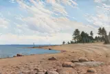Thure Sundell, Shore landscape, oil