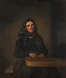 Robert Wilhelm Ekman, Portrait of the famous kantele player Kreeta Haapasalo, oil