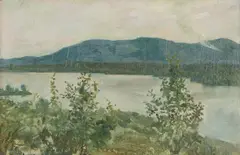 Akseli Gallen-Kallela, A grey summer day in Vuokatti, oil