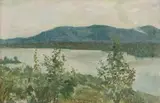 Akseli Gallen-Kallela, A grey summer day in Vuokatti, oil
