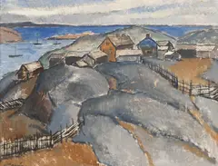 Alvar Cawén, Landscape from Åland, oil