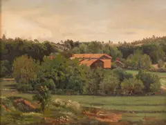 Ferdinand von Wright, Landscape from Orust, Bohuslän, oil
