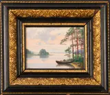 Ellen Favorin, Lake landscape, oil