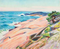 Verner Thomé, Coastal cliffs, oil