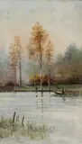 Thorsten Waenerberg, On the lake, oil