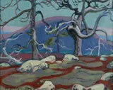 Carl (Nyman) Wargh, Landscape, oil