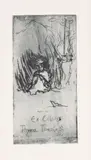 Ellen Thesleff, Ex libris Thyra Thesleff, etching