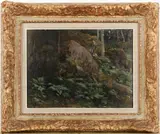 Berndt Lindholm, Forest landscape, oil