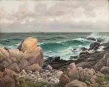 Berndt Lindholm, Sea cliffs, oil