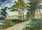 Tyko Sallinen, Forest road, oil