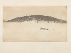 Hugo Simberg, Wintry Way I, etching