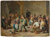 Mattheus van Helmont, At the Tavern, oil on copper; unframed