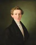 Guiseppe Tominz, Portrait of a Young Gentleman, oil on canvas; framed