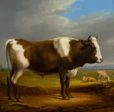 Alexander Johann Dallinger von Dalling, Bull in the Pasture, 1831, oil on panel; framed