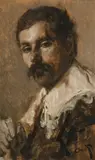 Portrait of an Elegant Man by August Xaver Karl Ritter v. Pettenkofen, oil on panel; framed, sold Jun 2026