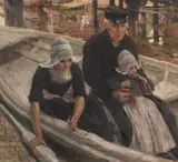 John Quincy Adams, By the Canal I, 1903, oil on canvas; framed