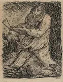 Alfred Kubin, Sturm, 1942, India ink on Kataster paper; framed
