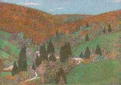 Rudolf Junk, Autumn, 1906, oil on canvas; framed