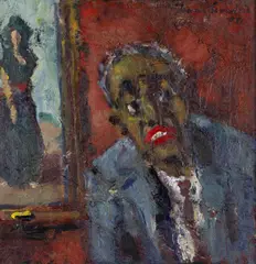 Hans Fronius, Spanish Museum in New York, 1980, oil on fibreboard; framed