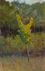 Max Kahrer, Das gelbe Bäumchen, 1904, oil on canvas; framed