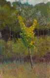 Max Kahrer, Das gelbe Bäumchen, 1904, oil on canvas; framed