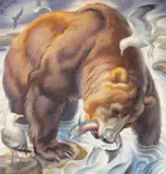 Norbertine Bresslern-Roth, Fischender Bär