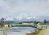 Arnold Clementschitsch, The Drau Valley with the Mittagskogel