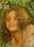 Alexander Rothaug, Spring (Portrait of a Girl with Flowers)