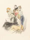 Alfred Gerstenbrand, Maler Schattenstein, mixed media on paper; framed