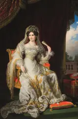 Johann Peter Krafft, Portrait of Empress Carolina Augusta (1792–1873), Fourth Wife of Emperor Franz I., 1824, oil on canvas; framed