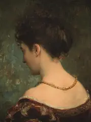 Ludwig Minnigerode, Portrait of a Lady, 1870, oil on panel; framed