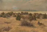Ferdo Kovačević, Spring Landscape, 1921, oil on canvas; framed