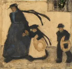 Alfons Walde, Die Godl (Palmbretzen), 1912, oil on cardboard; framed