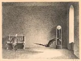 Franz Sedlacek, Lied in der Dämmerung, 1936, India ink on paper; framed