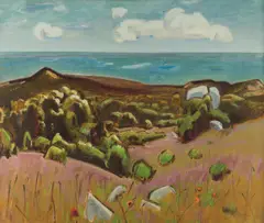 Franz Lerch, Cape Cod, oil on canvas; framed