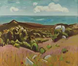 Franz Lerch, Cape Cod, oil on canvas; framed