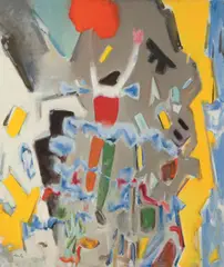 Franz Lerch, Die Erhebung, 1974, oil on canvas; framed