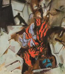 Franz Lerch, Untitled, oil on canvas; framed