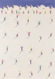 Peter Waldner, Skier, oil on canvas; framed