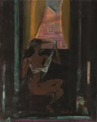 Pravoslav Kotík, Before sleep, 1942, oil on canvas; framed