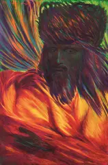 Ernst Fuchs, Ecce homo, 1981, oil on fibreboard; framed