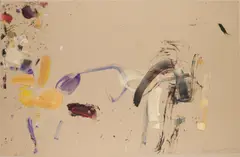 Martha Jungwirth, Salzburg auf Architekturpapier, 2016, oil on paper on canvas; unframed