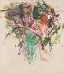 Martha Jungwirth, Schiefmaul am Kanal, 1992, oil on canvas; unframed