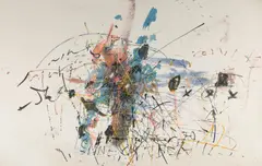 Hans Staudacher, Untitled, 1979, oil on thin canvas; unframed