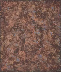 Robert Piesen, Aus dem Zyklus Gehinnom, 1974, mixed media on canvas; framed