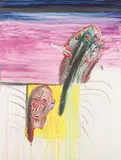 Franz Ringel, Der Unvergleichliche, 1989, acrylic on canvas; framed