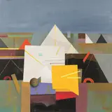 Karl Korab, Untitled, oil on canvas; framed