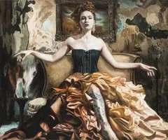 Mike Büchel, Metamorphose, 2024, oil on canvas; framed