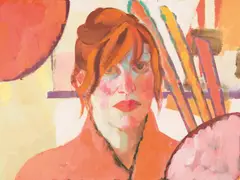 Xenia Hausner, Lola, colour lithography, overpainted with acrylic paint; unframed