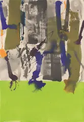 Peter Marquant, Untitled, 2016, tempera on canvas; framed